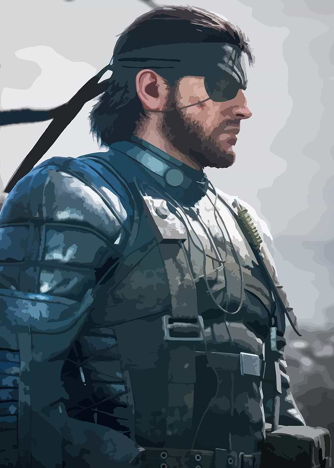 Solid Snake Metal Gear Solid Portrait