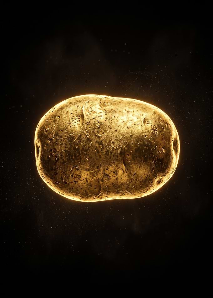 Glowing Golden Potato