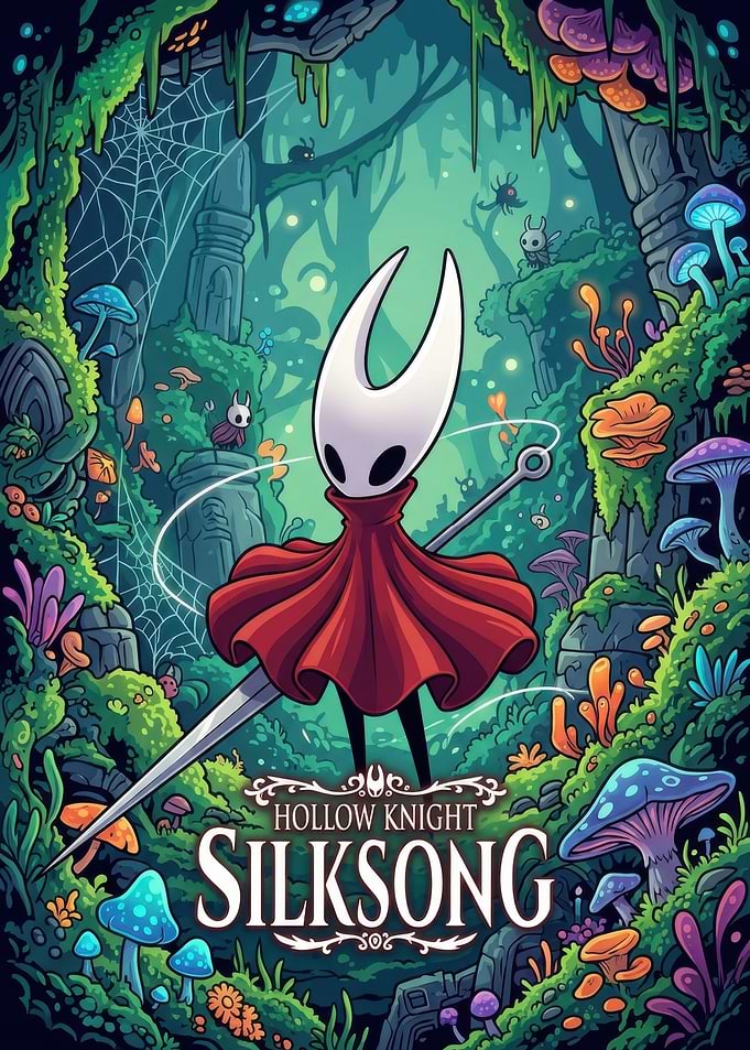 Hollow Knight Silksong Forest Poster