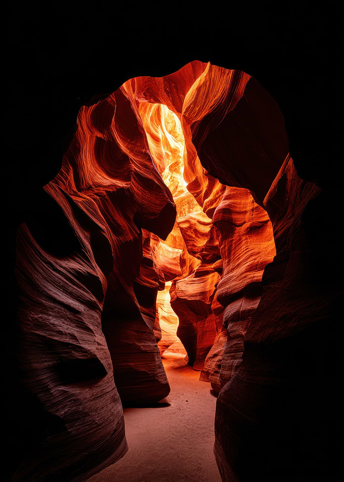 Antelope Canyon Slot Canyon View