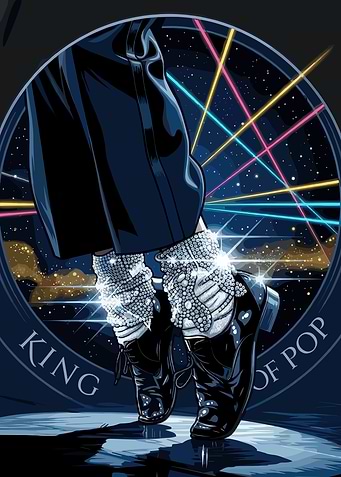 Michael Jackson King of Pop Illustration
