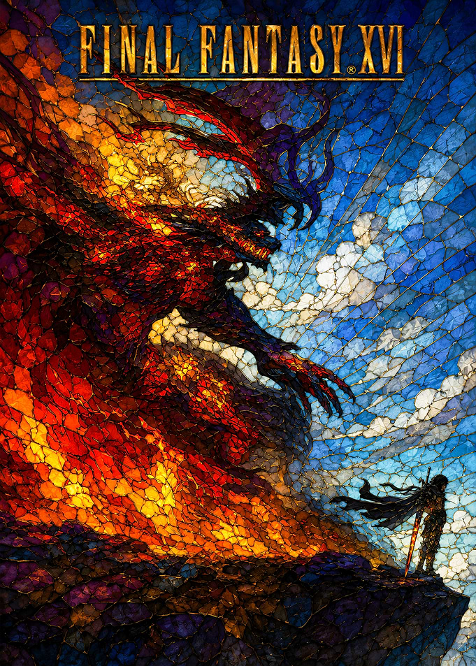 Final Fantasy XVI Stained Glass Poster