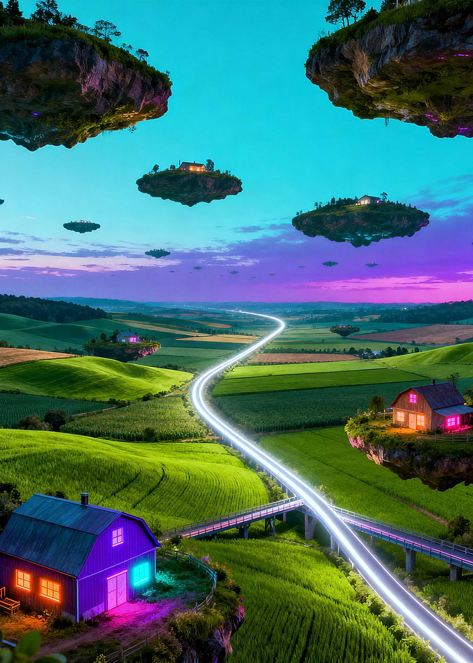 Pastoral Floating Islands