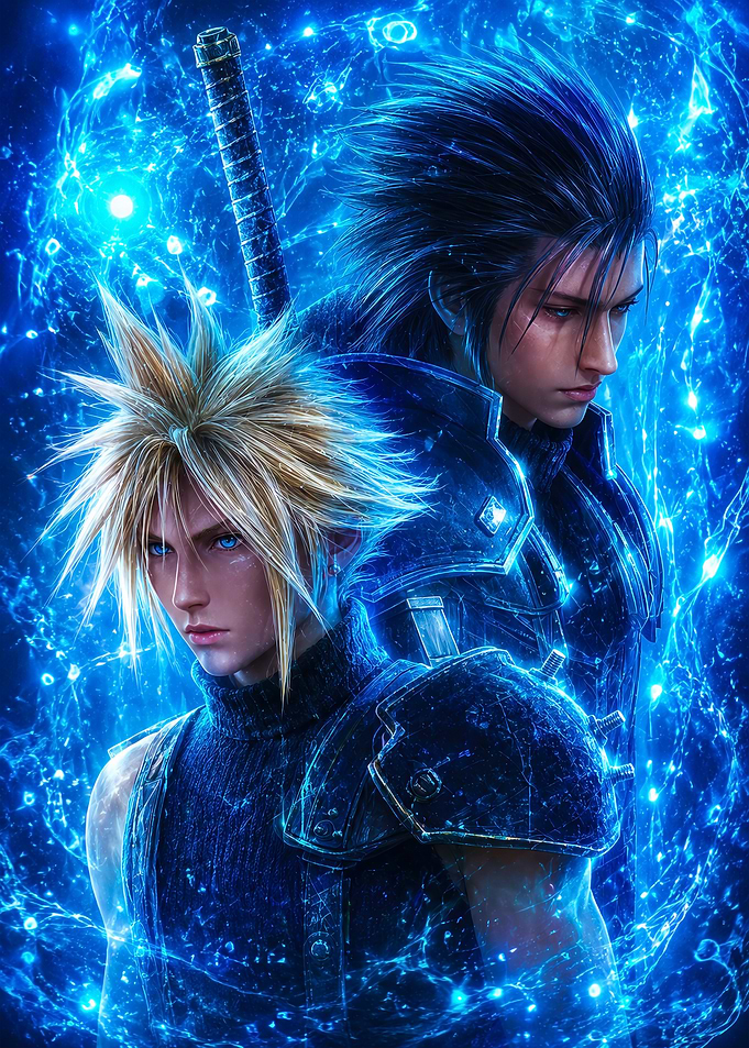 Cloud Strife and Zack Fair