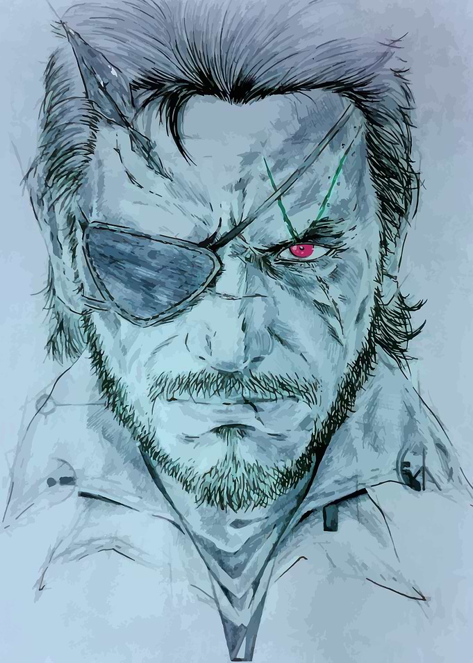 Solid Snake Metal Gear Portrait