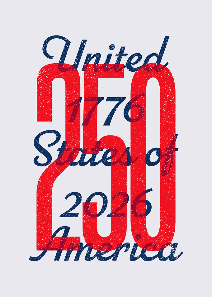 United States 250th Anniversary Graphic