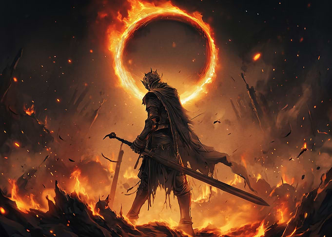 Dark Knight Before Burning Ring