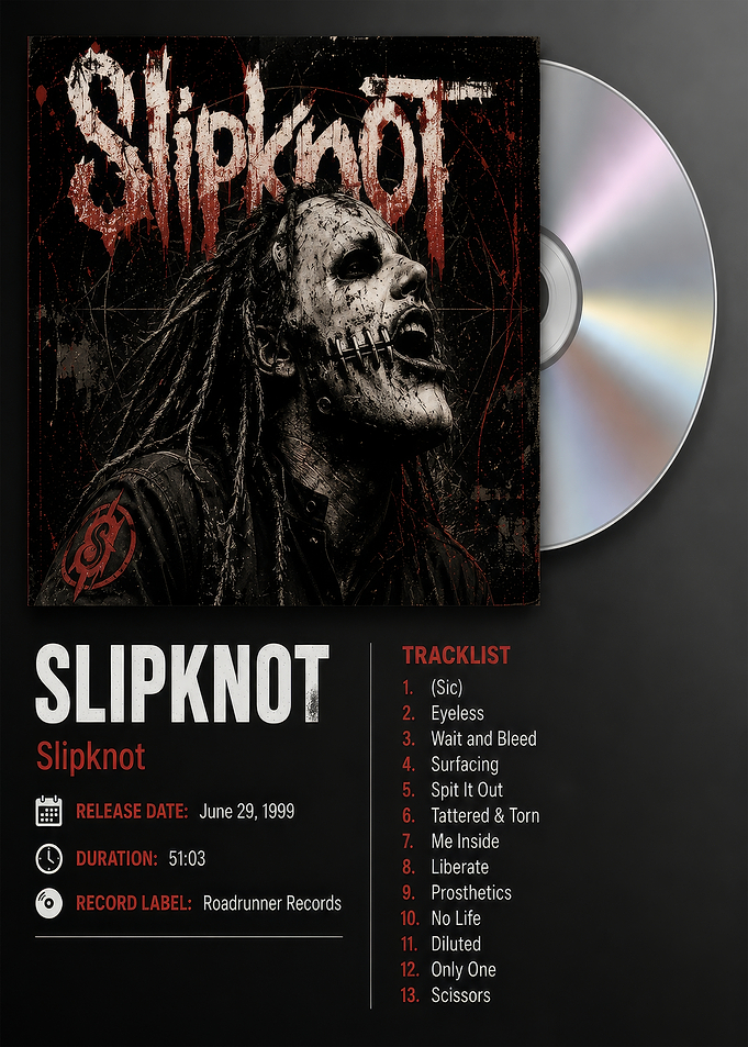 Slipknot Self-Titled Album Art Poster