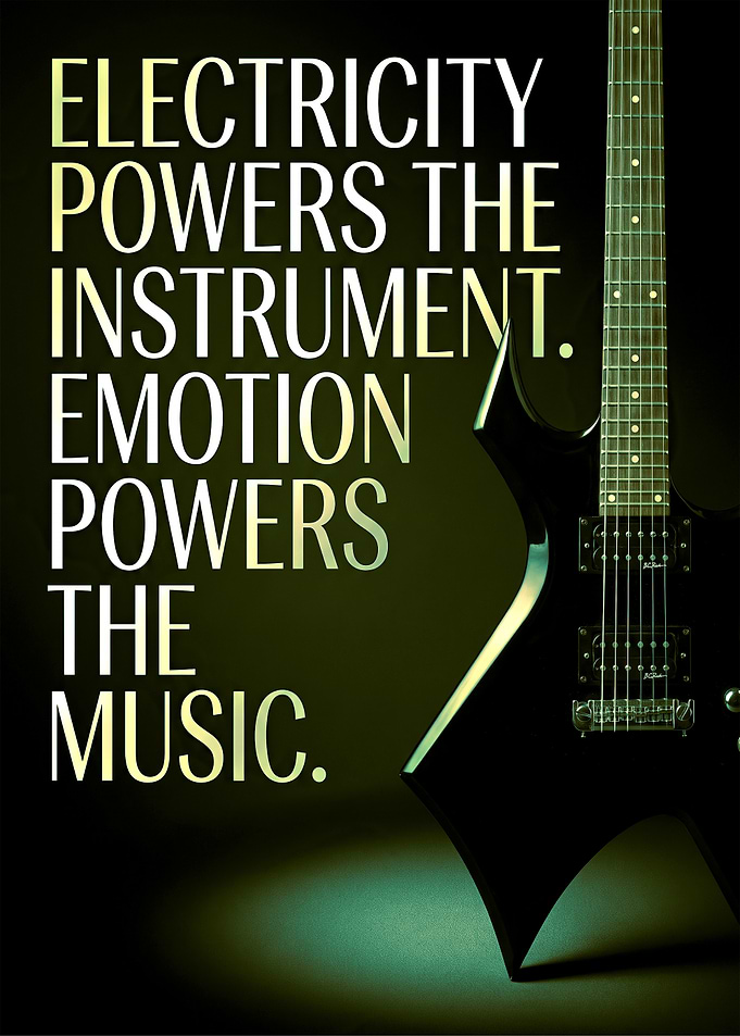 Electricity Powers the Instrument Poster