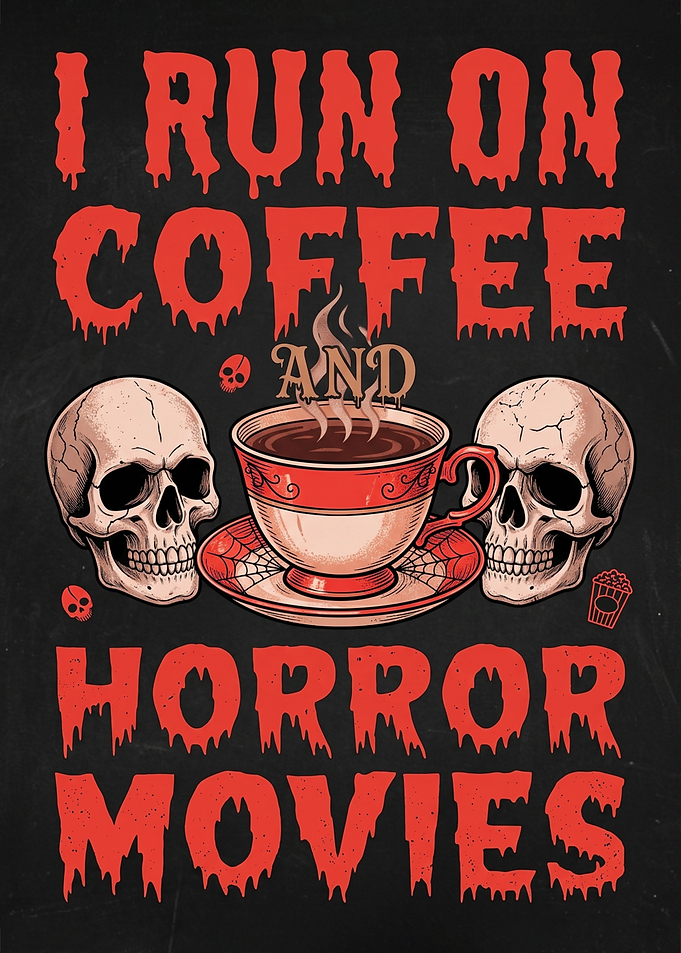 I Run On Coffee And Horror Movies