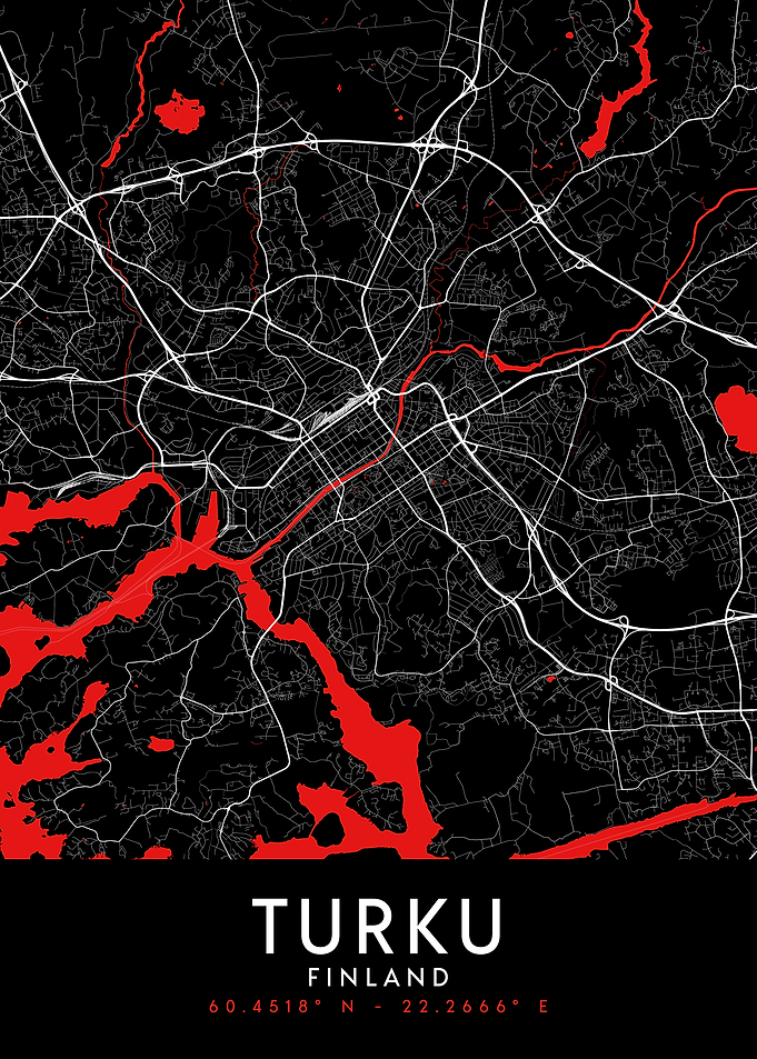 Turku Dark Map