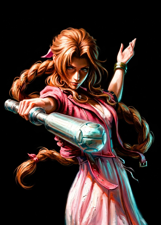 Aerith Gainsborough Final Fantasy Portrait