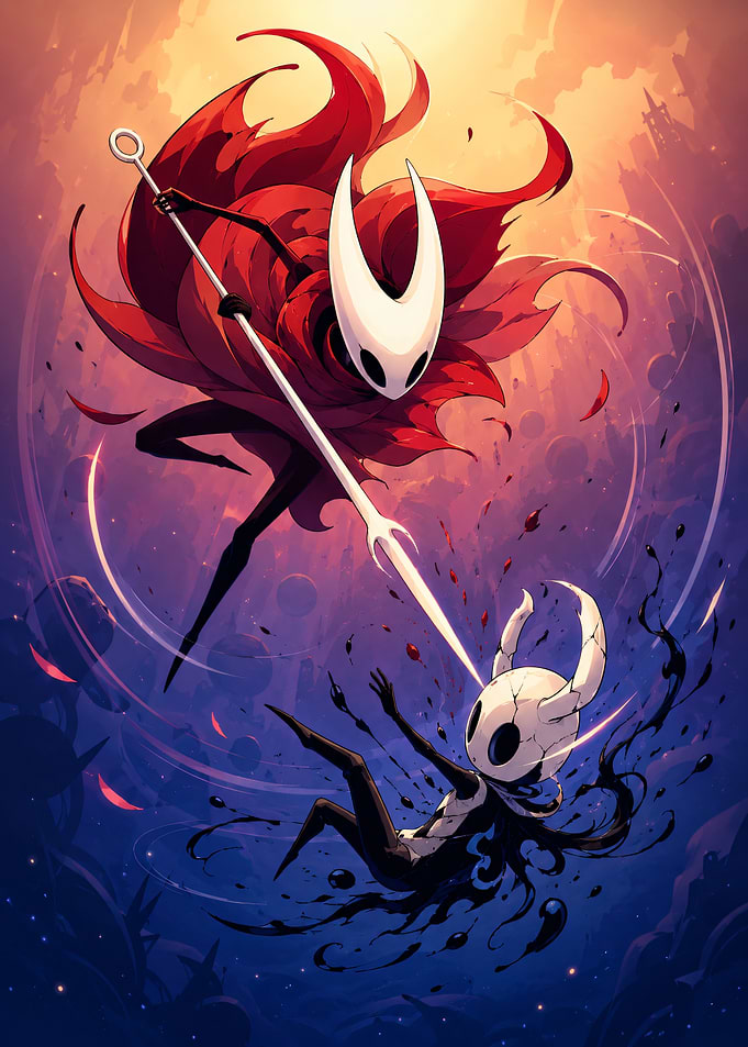 Hornet and The Knight Battle