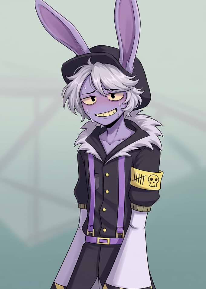 Jax Nervous Purple Rabbit Anime Character