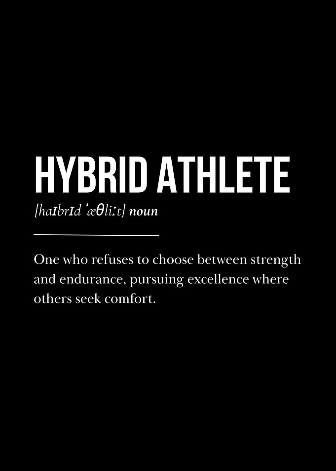 Hybrid Athlete Definition Poster
