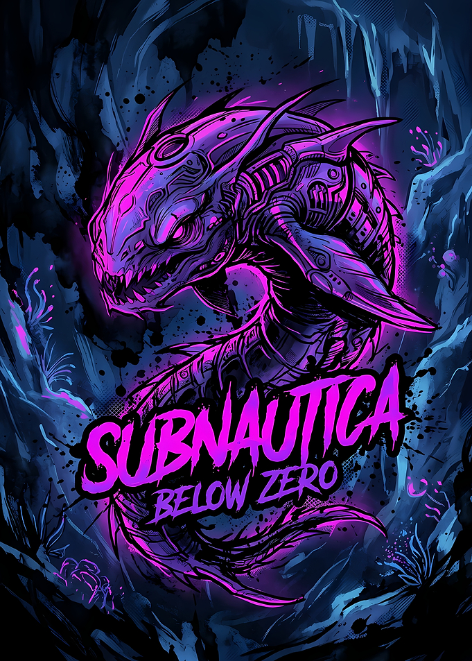 Subnautica Below Zero Neon Creature Art
