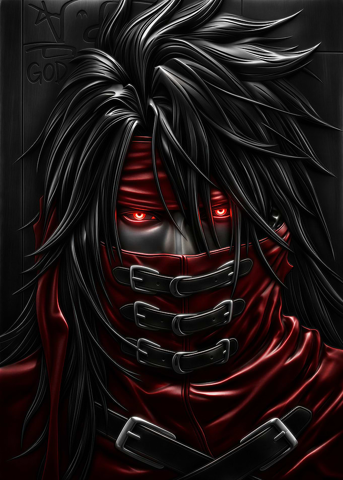 Vincent Valentine Final Fantasy Portrait