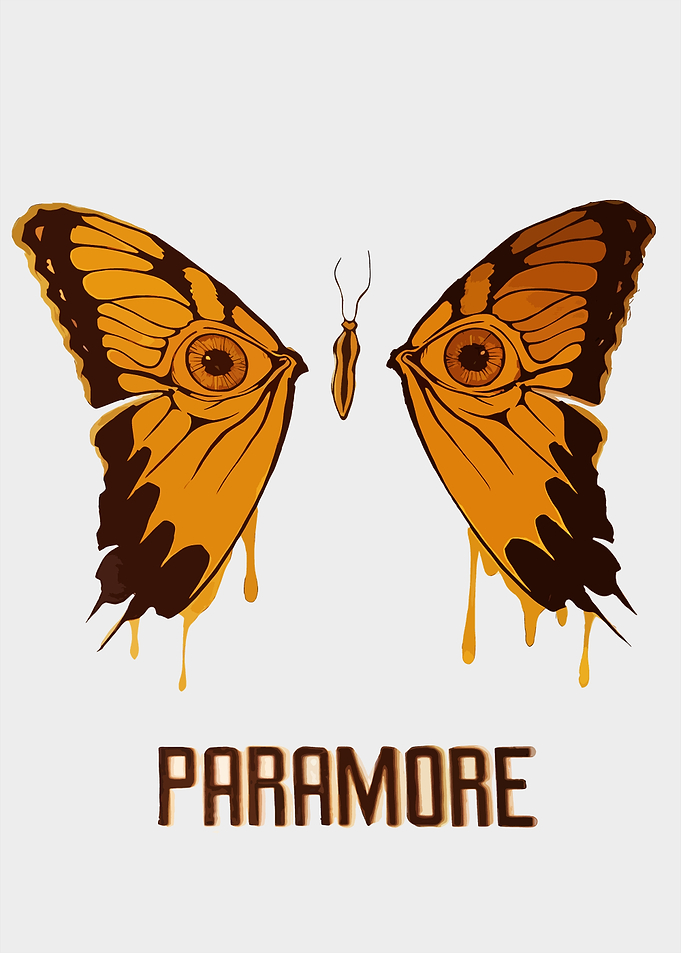 Paramore Butterfly Eye Art