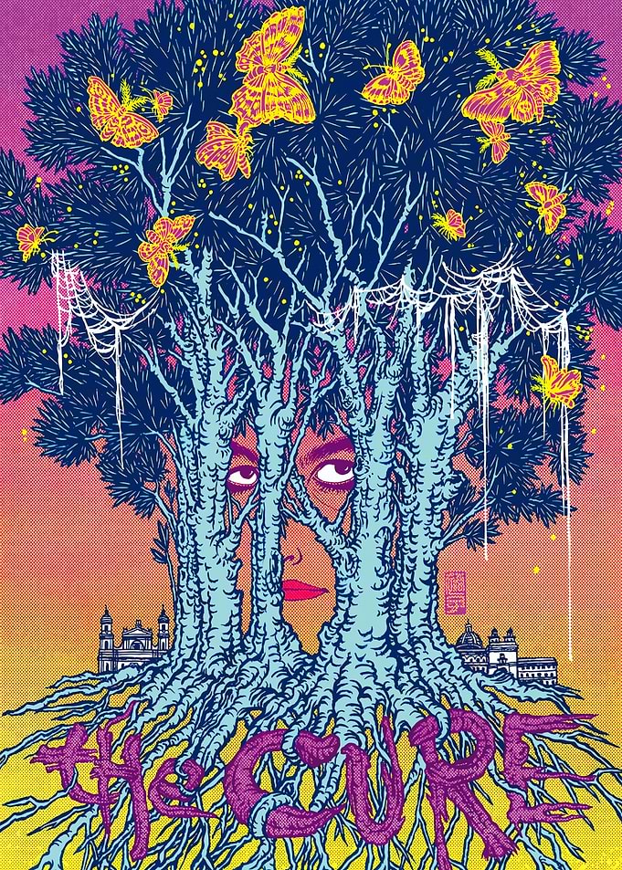 The Cure Surreal Tree Portrait Poster