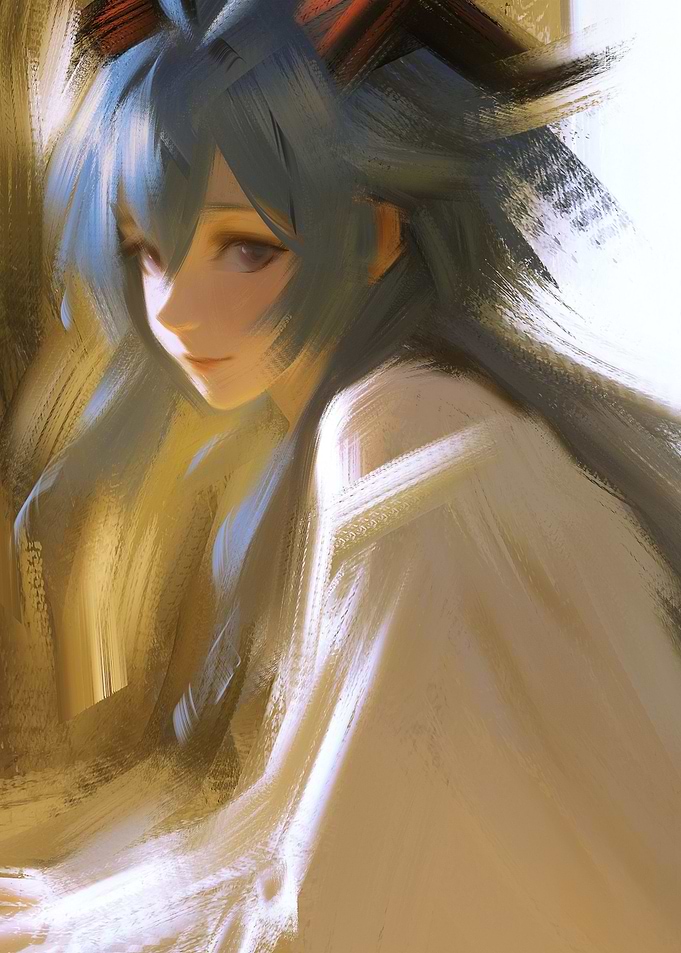 Impressionistic Portrait of Girl