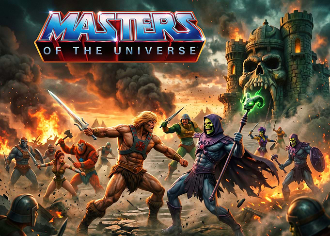 Masters of the Universe Battle Scene