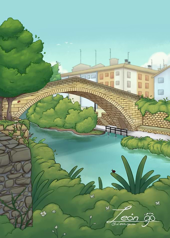 Puente de la Cárcel de Estella, Nararra, España