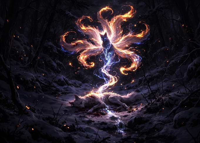 Nine-Tailed Fox Spirit Rising