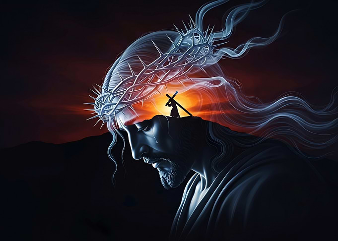 Jesus Christ with Crown of Thorns