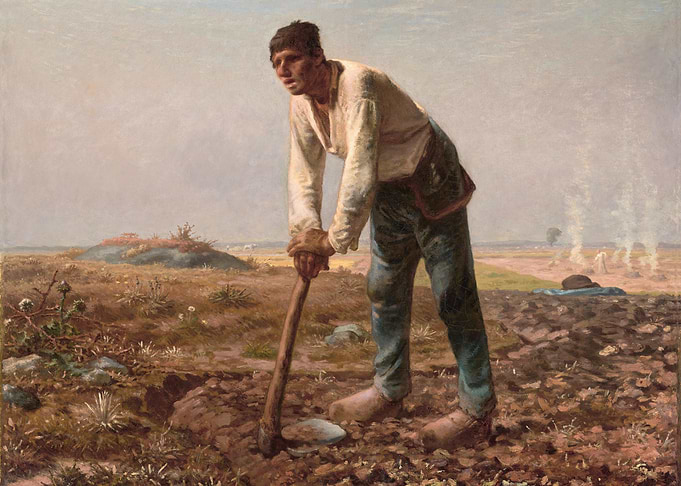 Man with a Hoe - Jean-François Millet