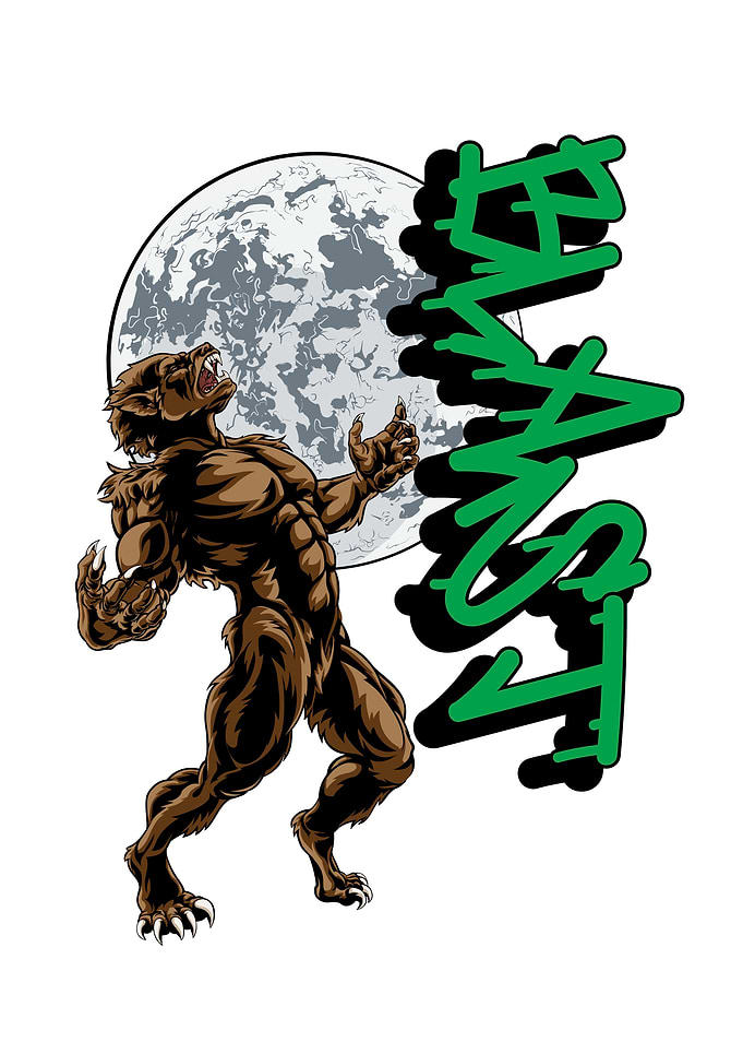 Werewolf Beast Graphic Design