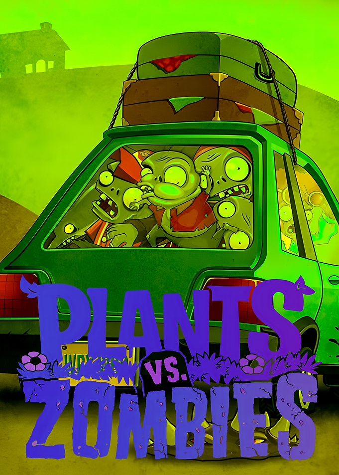 Plants vs Zombies Car Road Trip
