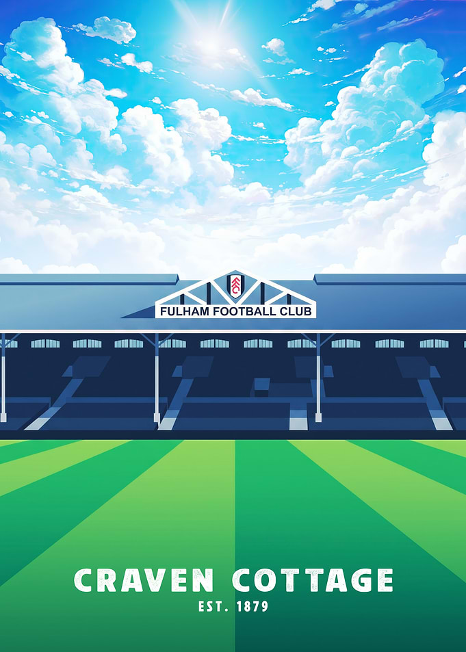 Fulham Football Club Craven Cottage Poster