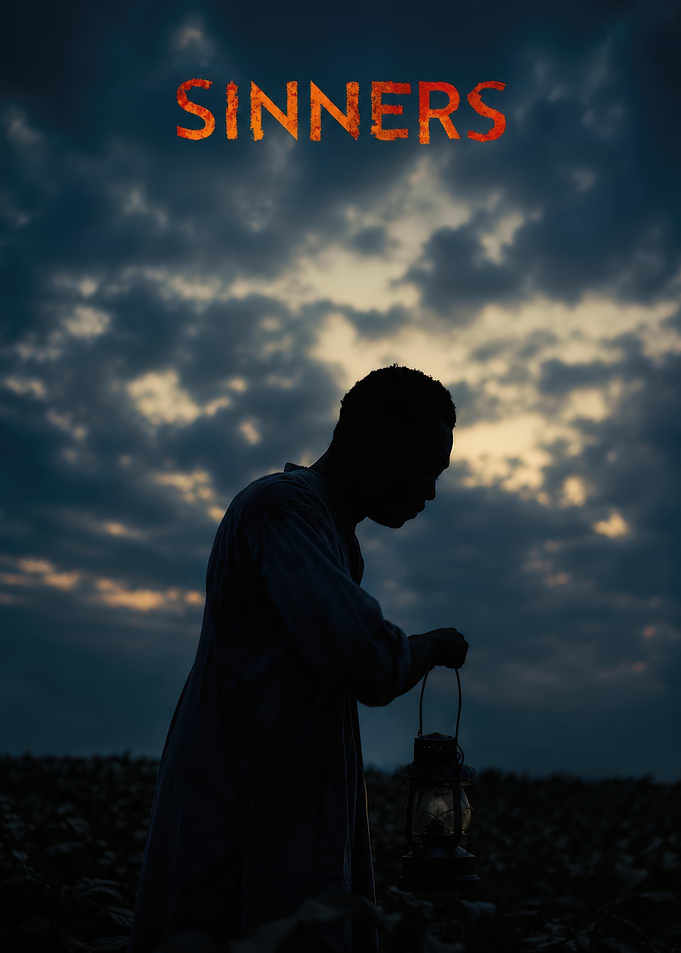 Sinners Movie Poster Silhouette