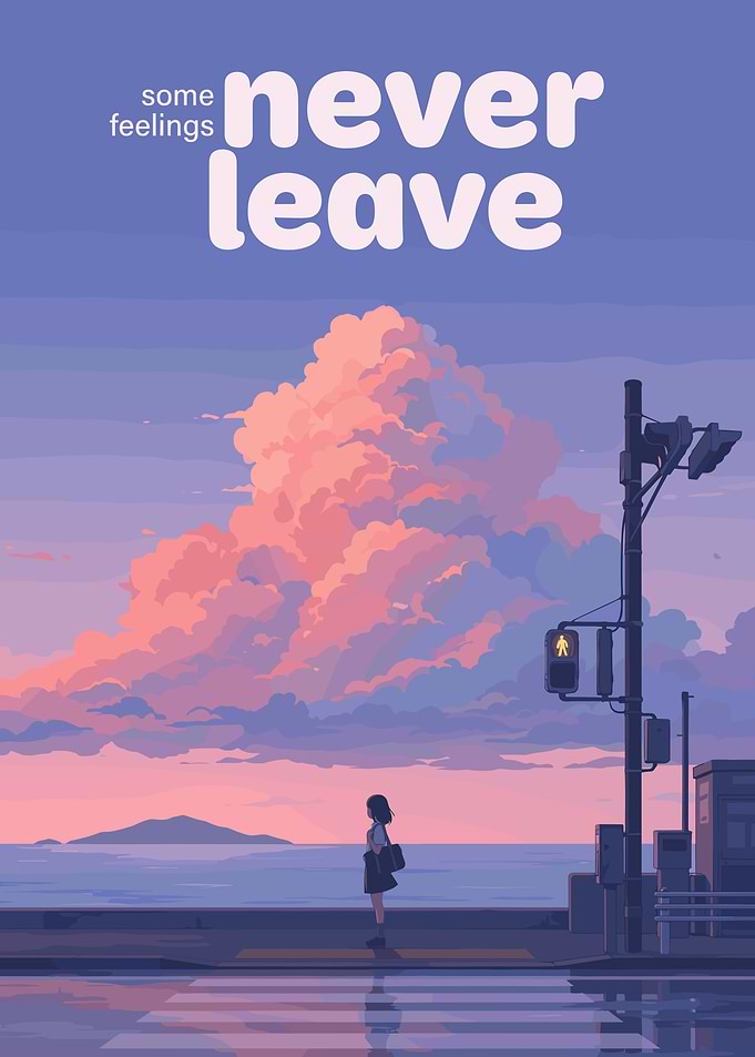 Some Feelings Never Leave Anime Poster