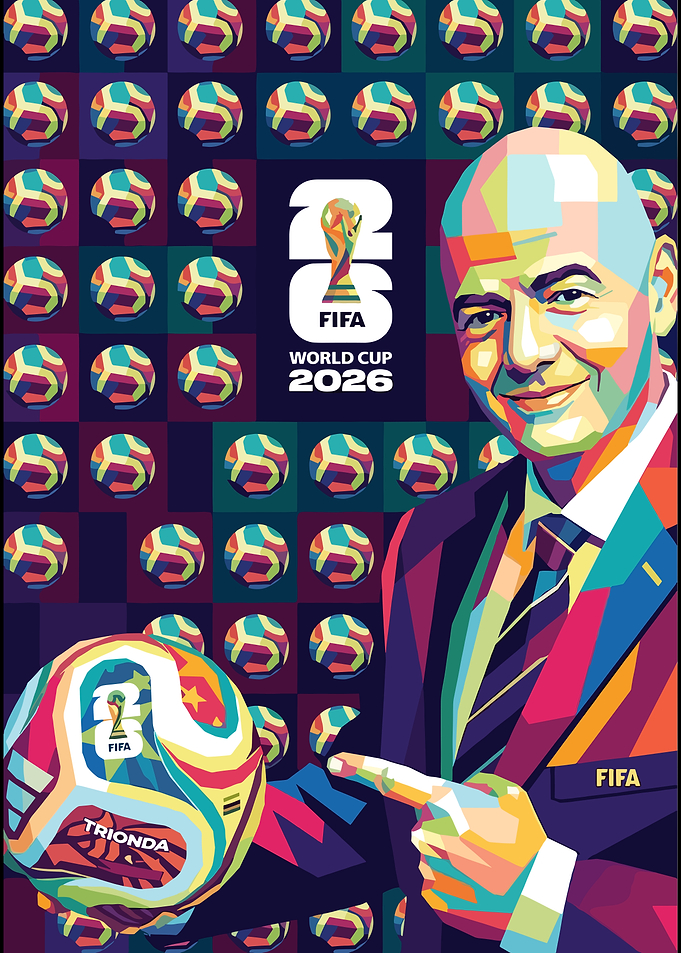 Gianni Infantino FIFA World Cup 2026 Poster