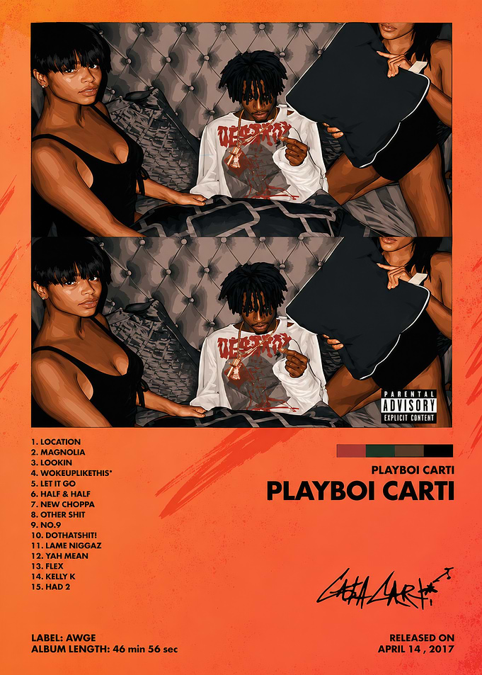 Playboi Carti Self-Titled Album Poster