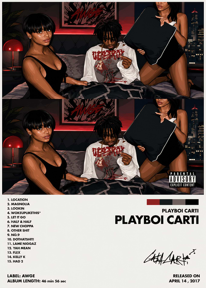 Playboi Carti Self-Titled Album Poster