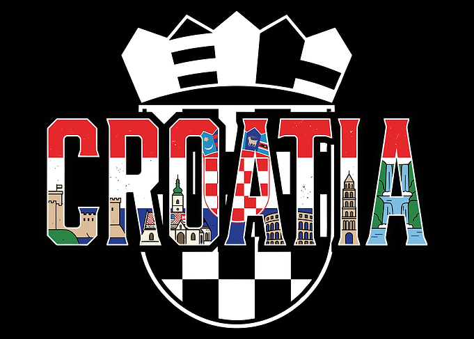 Croatia Typography Landmark Design