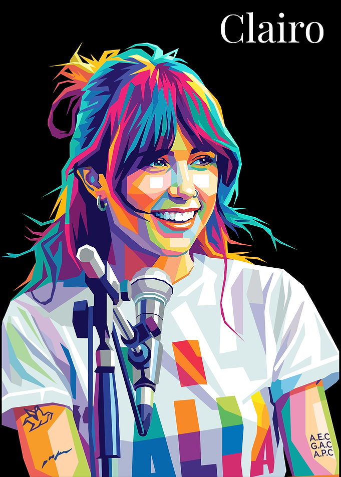 Clairo Pop Art Portrait