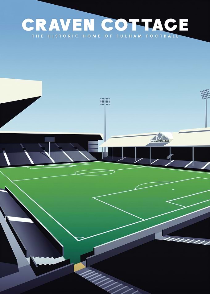 Craven Cottage Fulham Football Stadium Poster