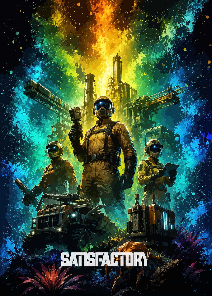 Satisfactory Game Poster Art