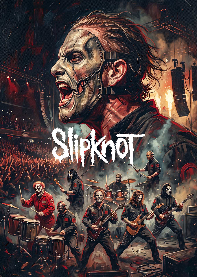 Slipknot Band Concert Poster Art