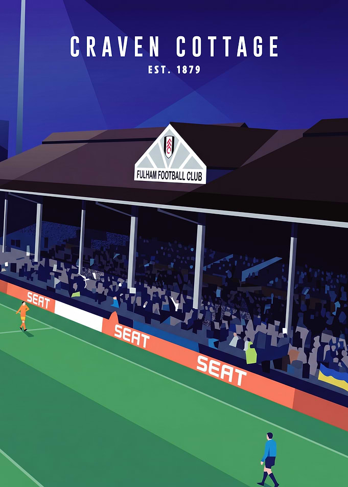 Craven Cottage Fulham Football Club Poster