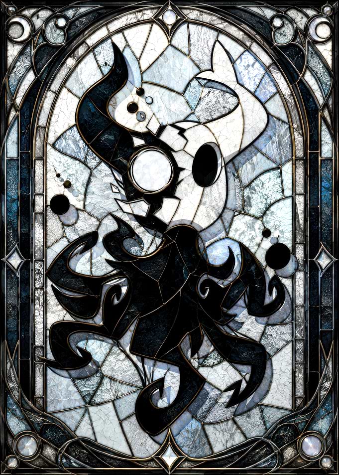 Hollow Knight Stained Glass Art