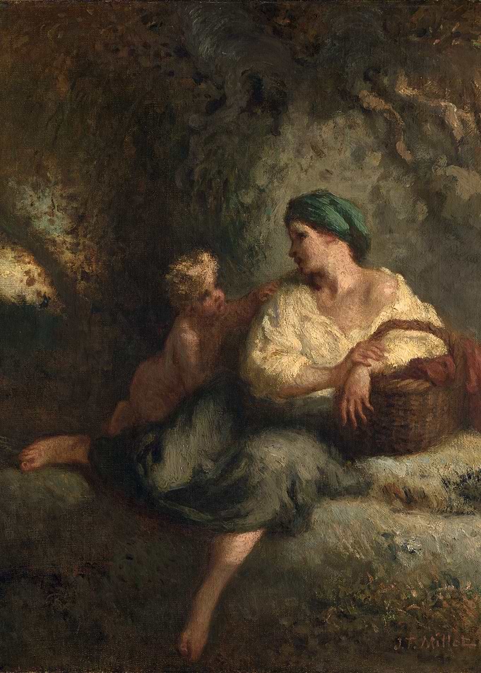 The Whisper - Jean-François Millet