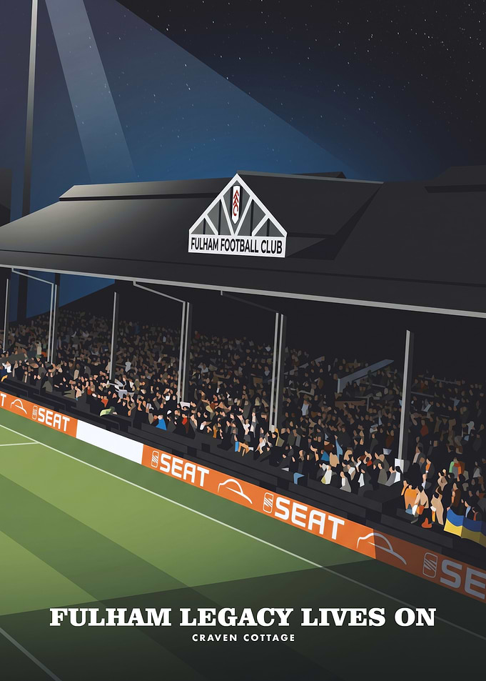 Fulham Football Club Craven Cottage Poster