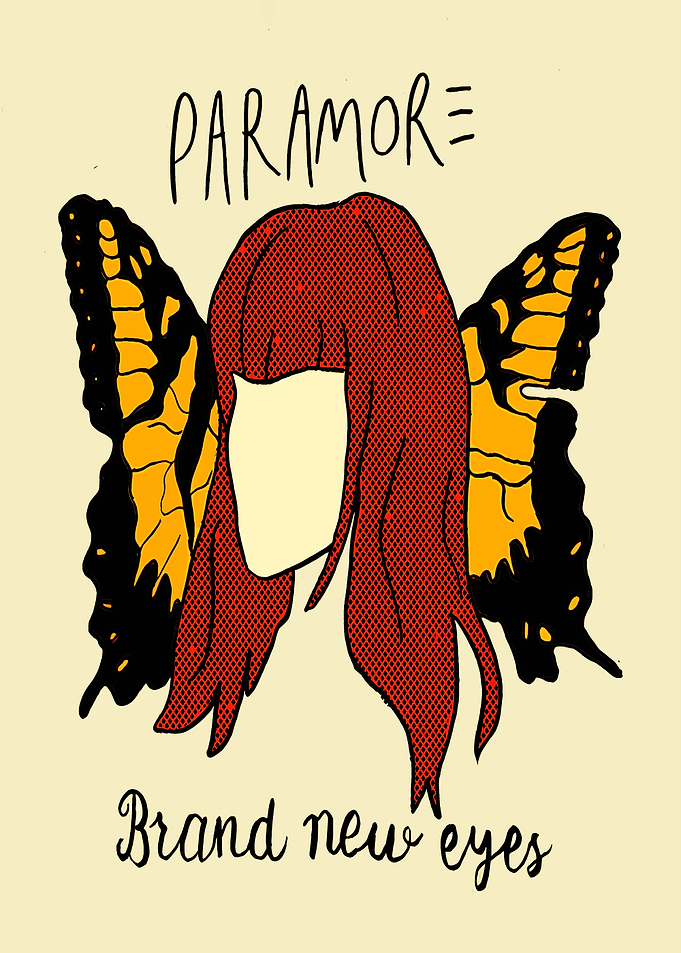 Paramore Brand New Eyes Butterfly Art