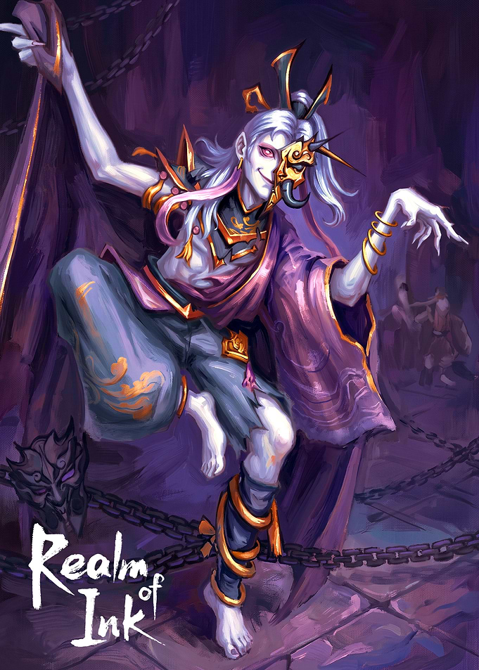 Realm of Ink Character Illustration
