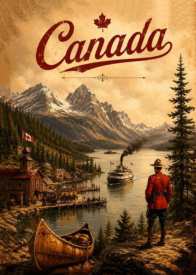 Vintage Canada Travel Poster