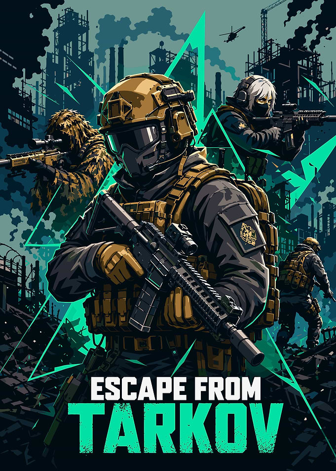 Escape From Tarkov Tactical Squad Poster